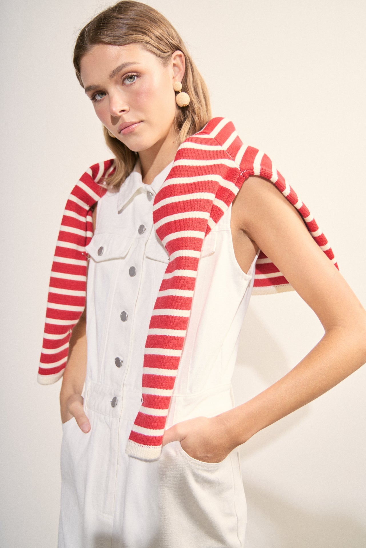 Sleeveless Maxi Denim Dress