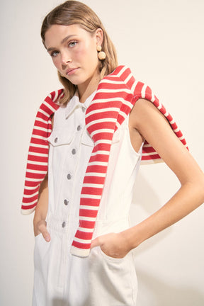 Sleeveless Maxi Denim Dress