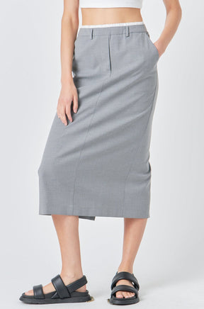 GREY LAB - Boxer Waist Maxi Skirt - SKIRTS available at Objectrare