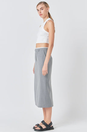 GREY LAB - Boxer Waist Maxi Skirt - SKIRTS available at Objectrare