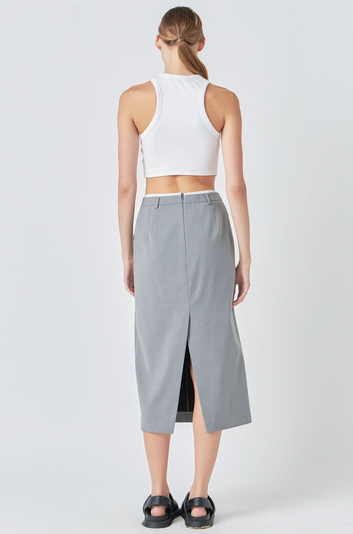 GREY LAB - Boxer Waist Maxi Skirt - SKIRTS available at Objectrare