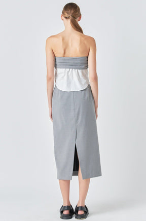 GREY LAB - Grey Lab - Strapless Shirt Top - SHIRTS & BLOUSES available at Objectrare