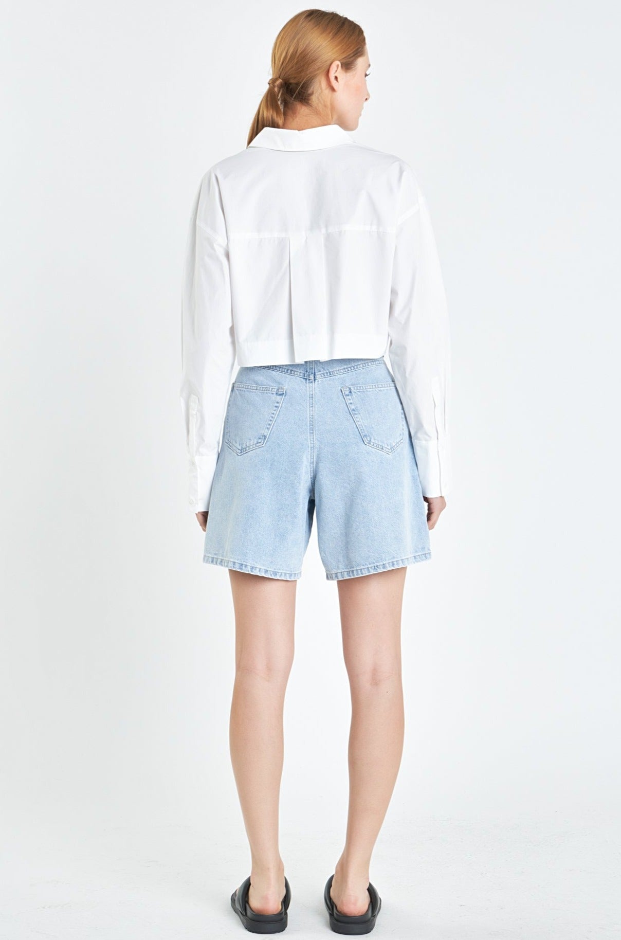 GREY LAB - Grey Lab - Oversized Cropped Shirts with Pocket - SHIRTS & BLOUSES available at Objectrare