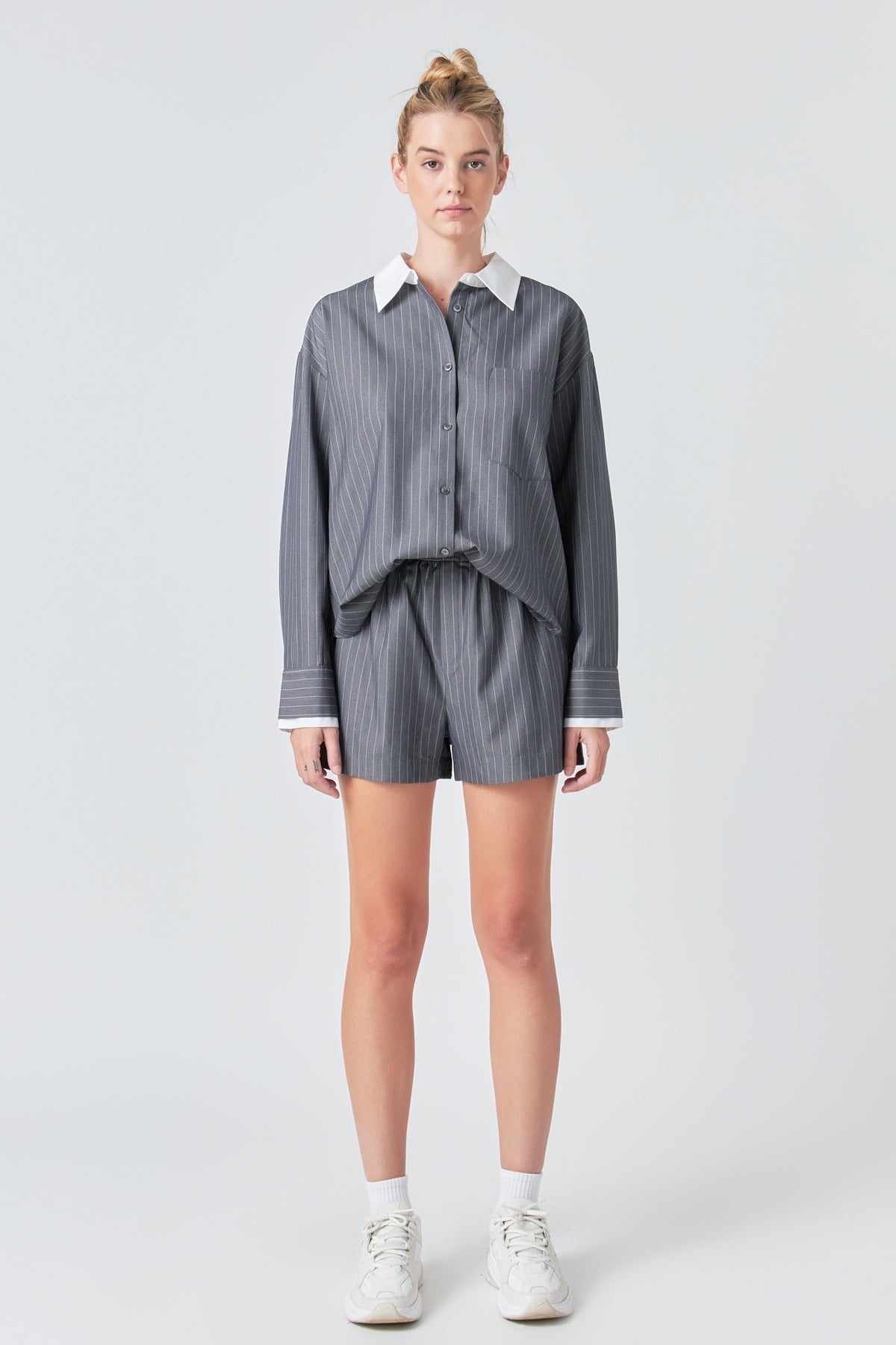 GREY LAB - Oversized Pinstripe Shirt - SHIRTS & BLOUSES available at Objectrare