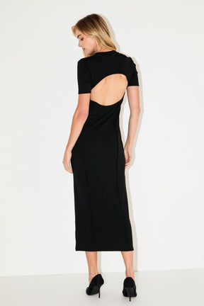 GREY LAB - Overlock Piping Knit Maxi Dress - DRESSES available at Objectrare