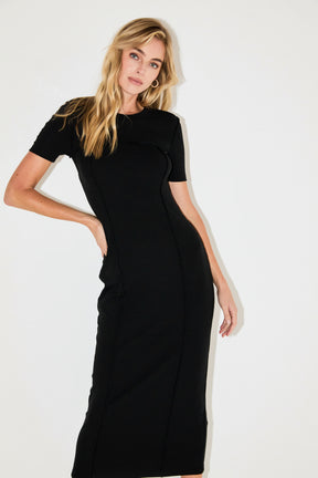 GREY LAB - Overlock Piping Knit Maxi Dress - DRESSES available at Objectrare
