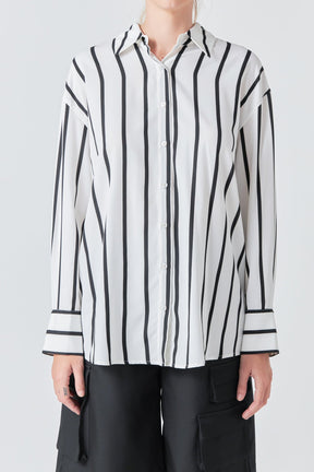 GREY LAB - Grey Lab - Wide Stripe Shirt - SHIRTS & BLOUSES available at Objectrare