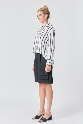 GREY LAB - Grey Lab - Wide Stripe Shirt - SHIRTS & BLOUSES available at Objectrare