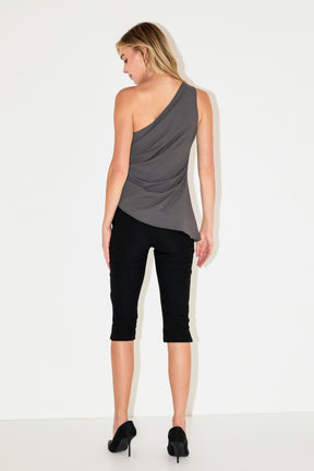GREY LAB - One Shoulder Ruched Top - TOPS available at Objectrare