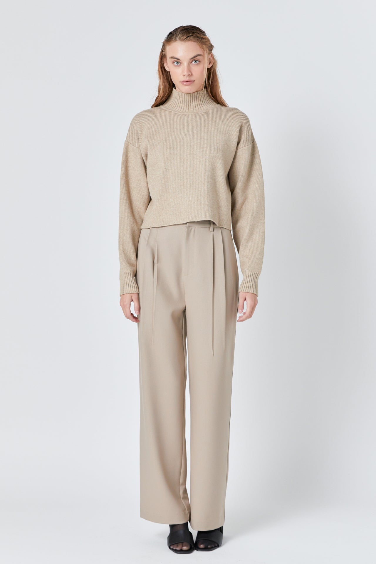 GREY LAB - Pleated Wide Trousers - PANTS available at Objectrare