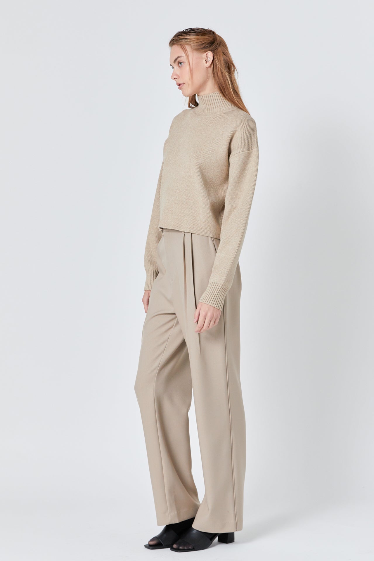 GREY LAB - Pleated Wide Trousers - PANTS available at Objectrare