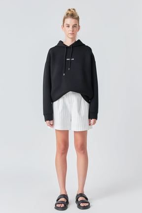 GREY LAB - Pinstriped Shorts - SHORTS available at Objectrare