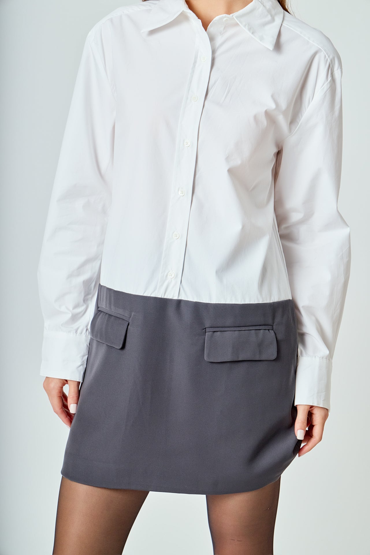 ENDLESS ROSE - Shirt Mini Dress - DRESSES available at Objectrare