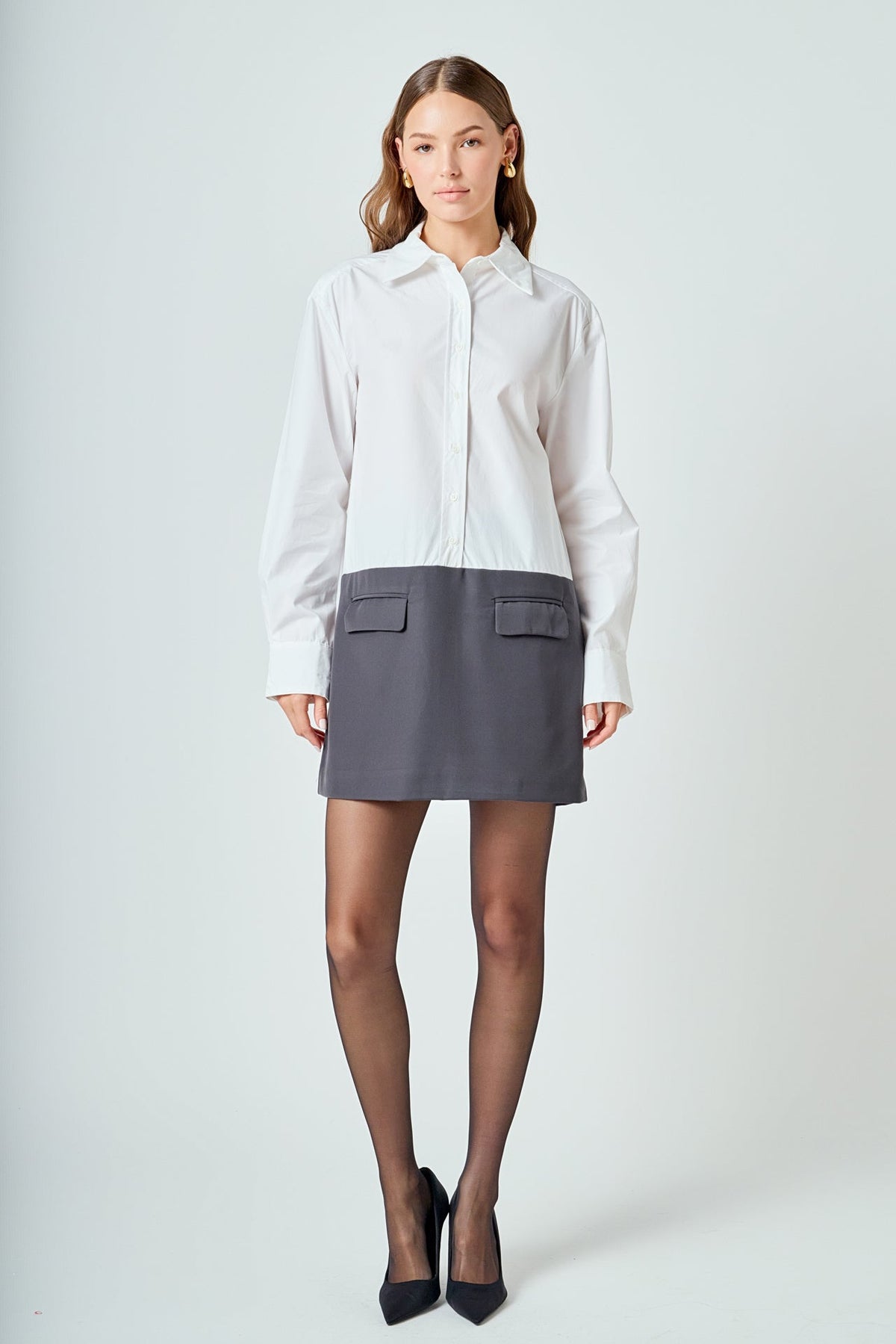 ENDLESS ROSE - Shirt Mini Dress - DRESSES available at Objectrare