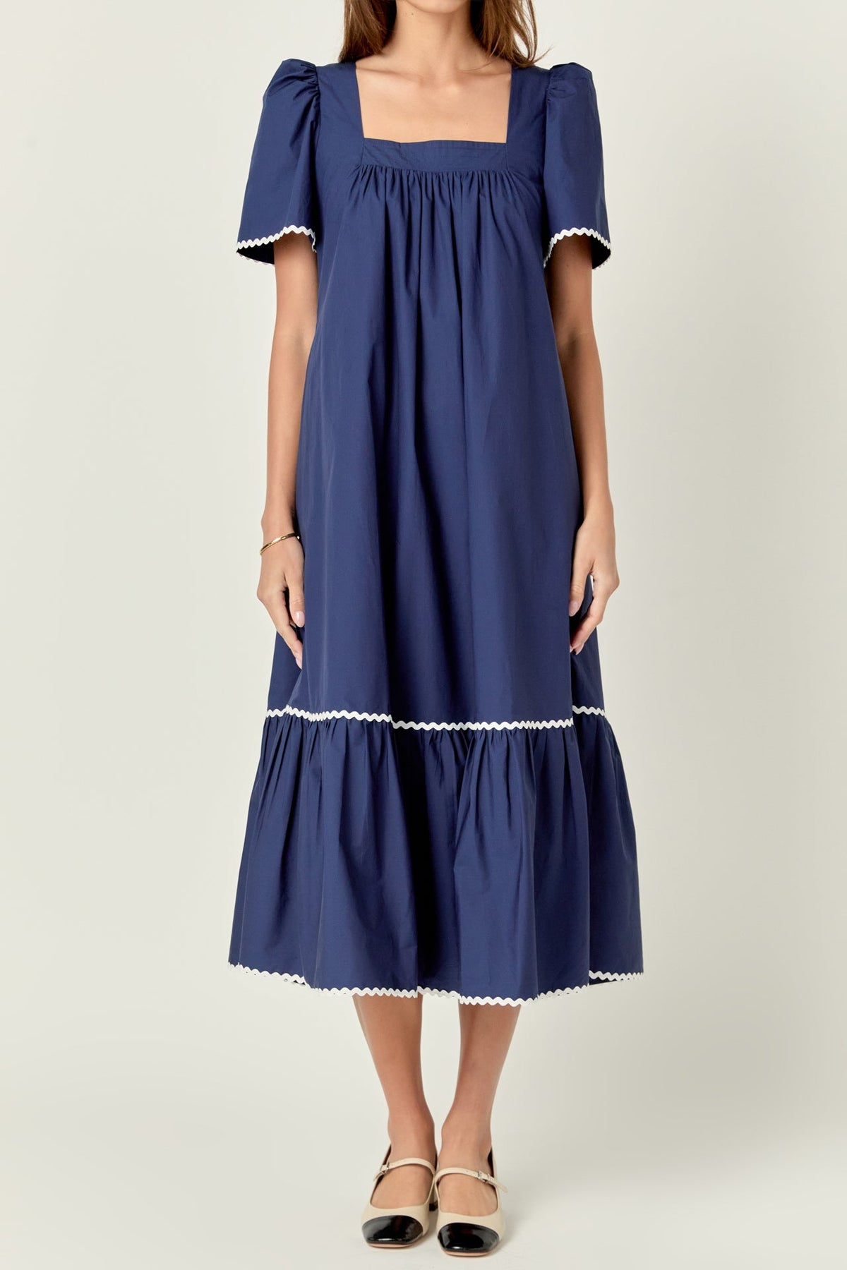 ENGLISH FACTORY - English Factory - Ric Rac Midi Dress - DRESSES available at Objectrare