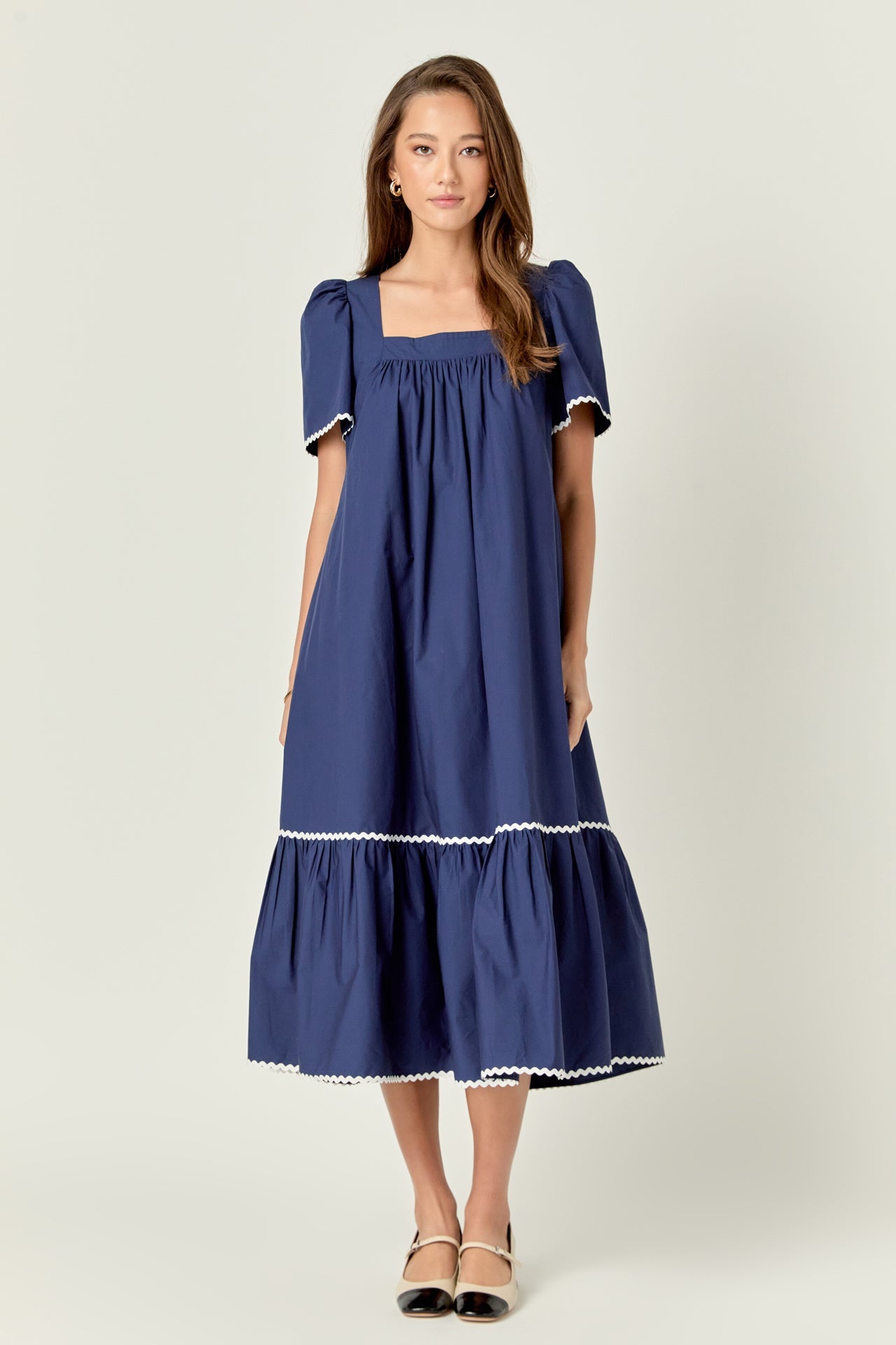 ENGLISH FACTORY - Ric Rac Midi Dress - DRESSES available at Objectrare