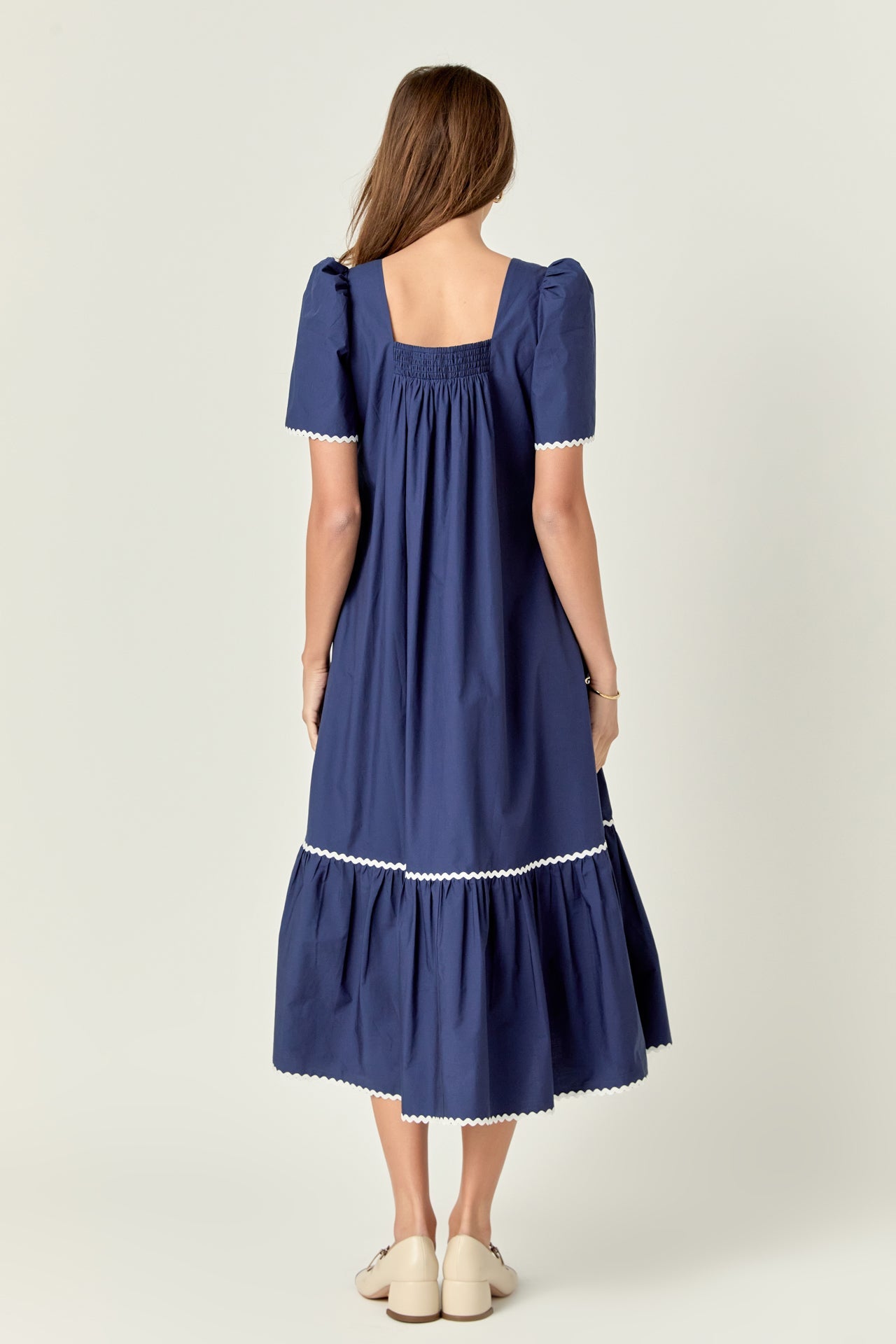 ENGLISH FACTORY - Ric Rac Midi Dress - DRESSES available at Objectrare
