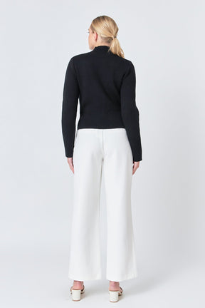 ENDLESS ROSE - Wide Leg High Waisted Trouser - PANTS available at Objectrare