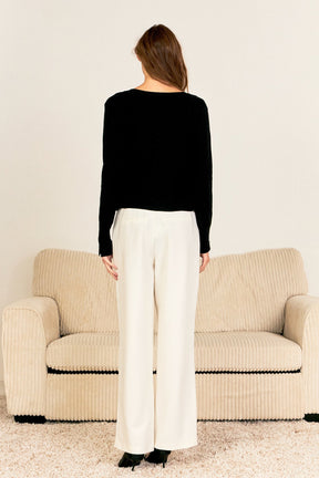 ENDLESS ROSE - Endless Rose - Wide Leg High Waisted Trouser - PANTS available at Objectrare