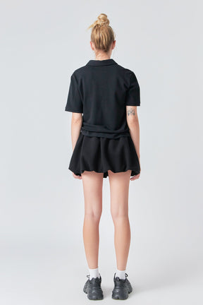 GREY LAB - Grey Lab - Scuba Balloon Mini Skirt - SKIRTS available at Objectrare