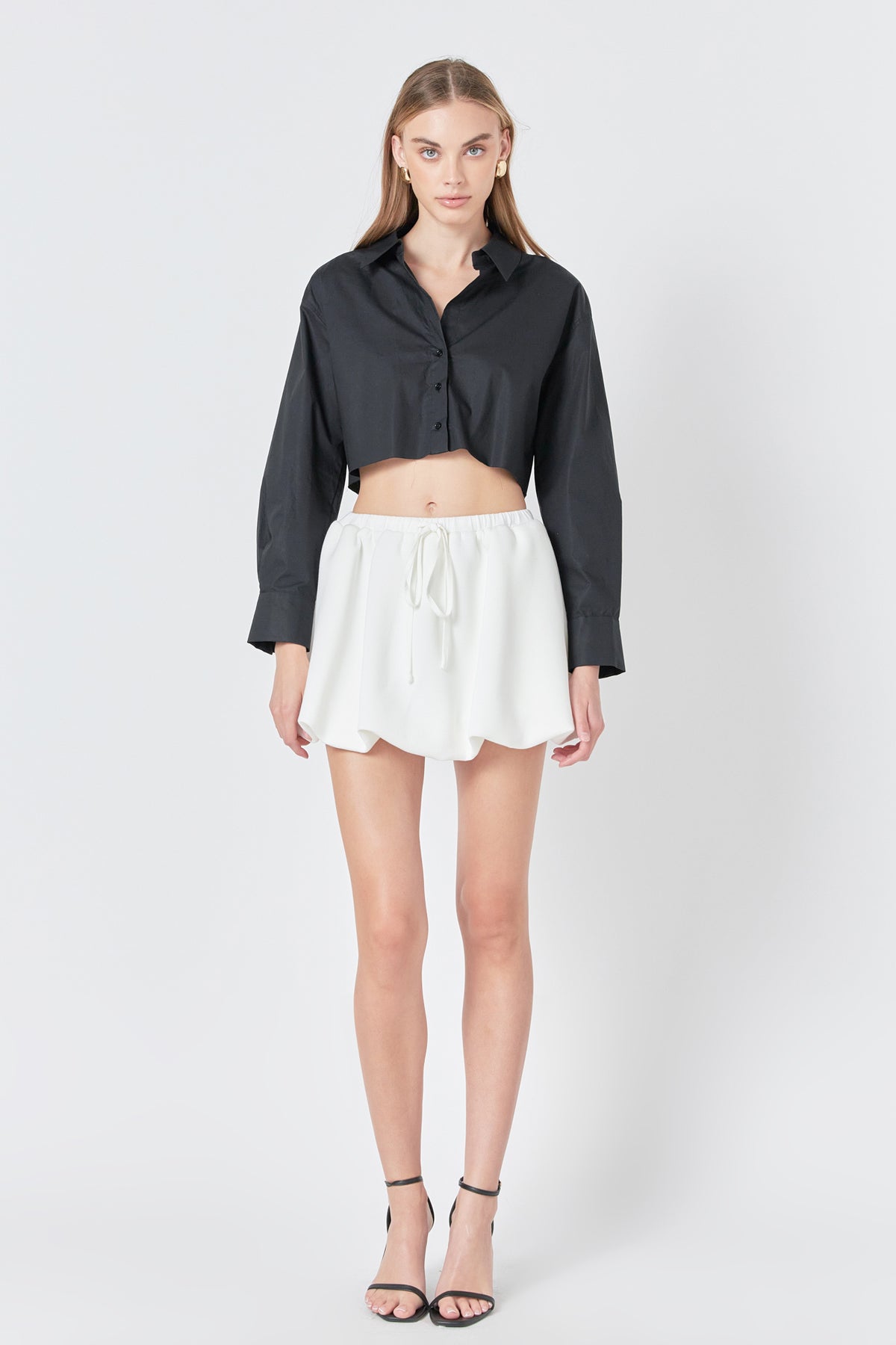 GREY LAB - Scuba Balloon Mini Skirt - SKIRTS available at Objectrare