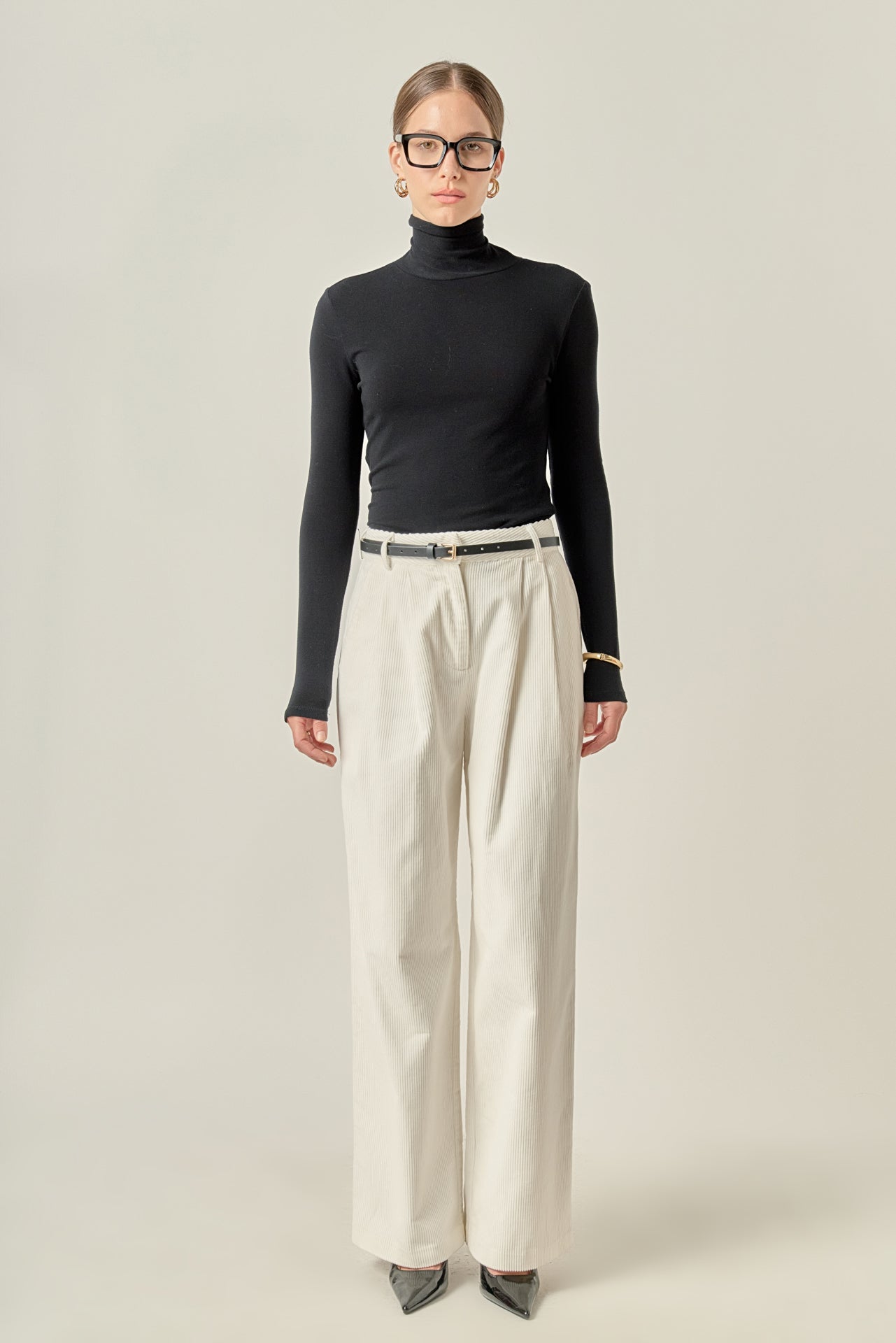 ENGLISH FACTORY - Corduroy Wide Pants - PANTS available at Objectrare