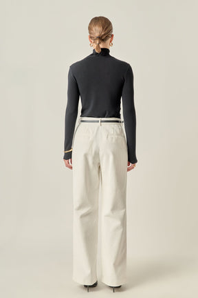 ENGLISH FACTORY - Corduroy Wide Pants - PANTS available at Objectrare