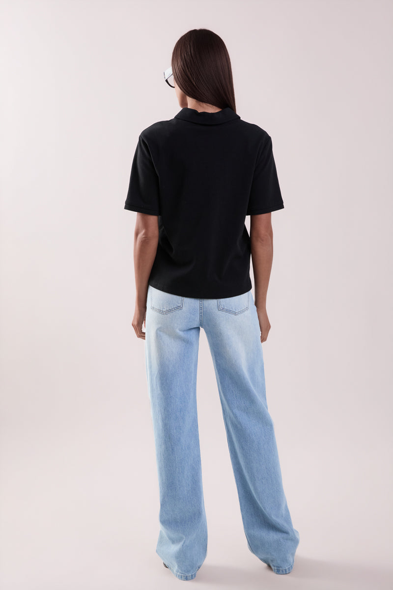 GREY LAB - Pique Polo Shirt - SHIRTS & BLOUSES available at Objectrare