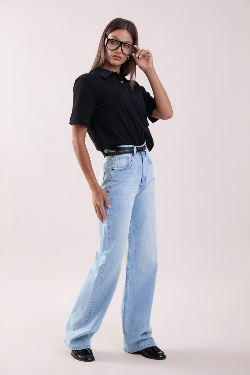 GREY LAB - Pique Polo Shirt - SHIRTS & BLOUSES available at Objectrare