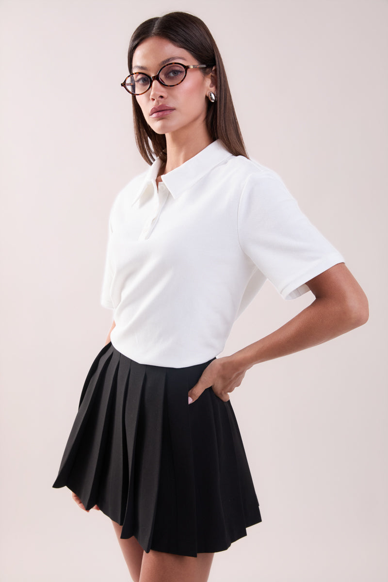 GREY LAB - Pique Polo Shirt - SHIRTS & BLOUSES available at Objectrare