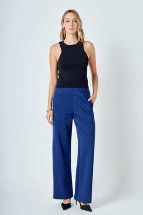 ENDLESS ROSE - Track Pants with Piping - PANTS available at Objectrare
