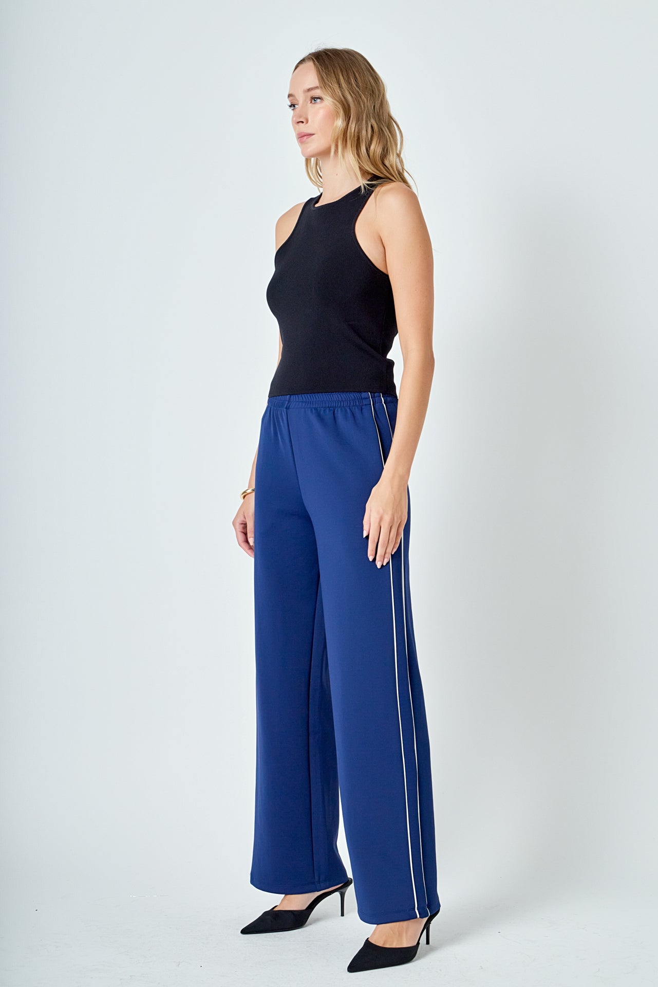 ENDLESS ROSE - Track Pants with Piping - PANTS available at Objectrare