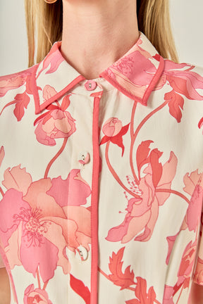 ENGLISH FACTORY - A-Line Mini Shirt Dress - DRESSES available at Objectrare