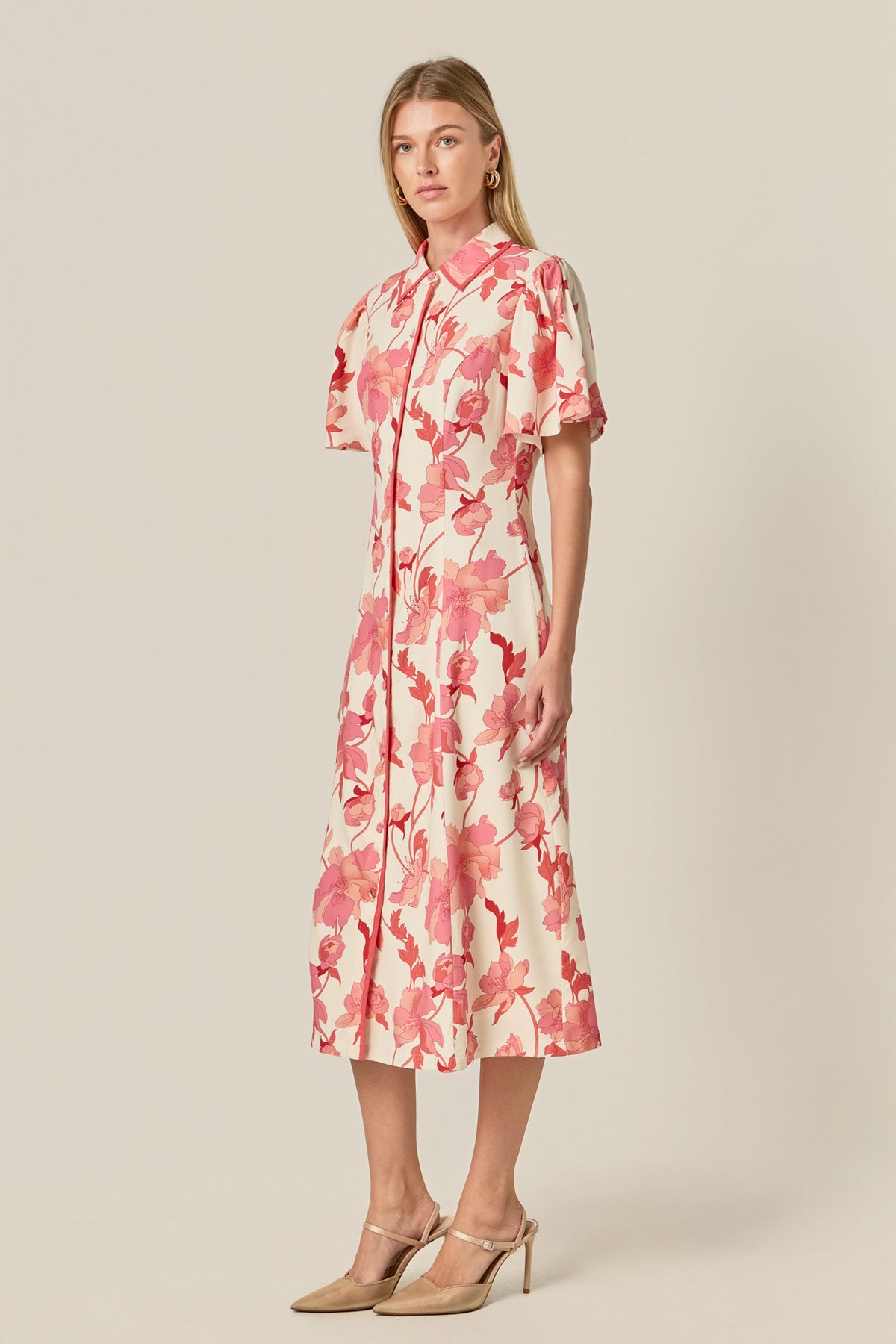 ENGLISH FACTORY - A-Line Mini Shirt Dress - DRESSES available at Objectrare