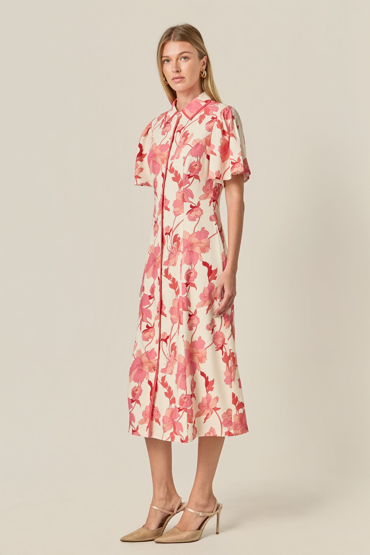 ENGLISH FACTORY - A-Line Mini Shirt Dress - DRESSES available at Objectrare