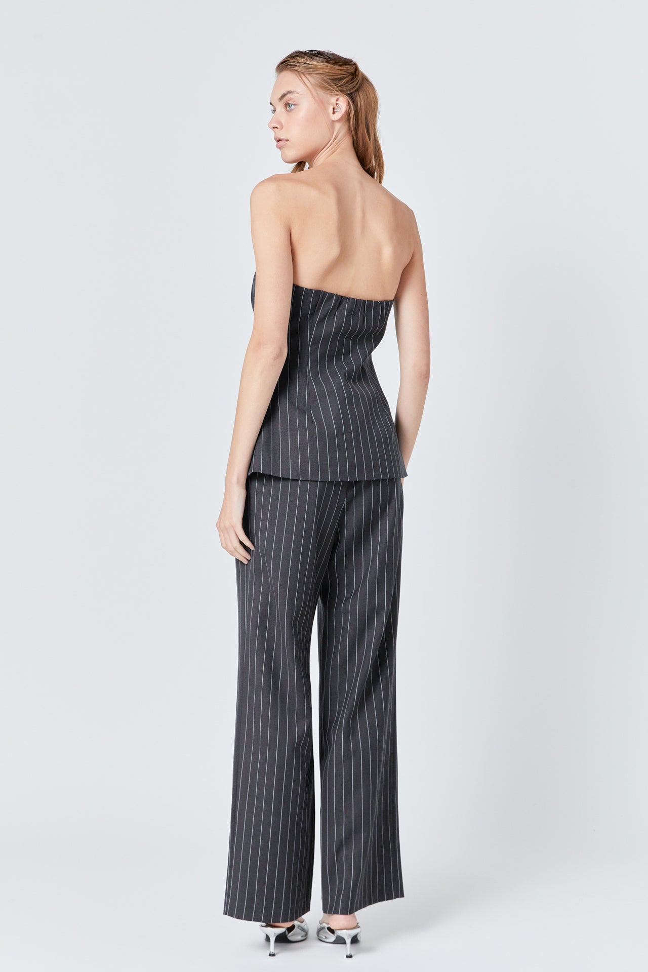 ENDLESS ROSE - Endless Rose - Strapless Pinstriped Vest - VEST available at Objectrare