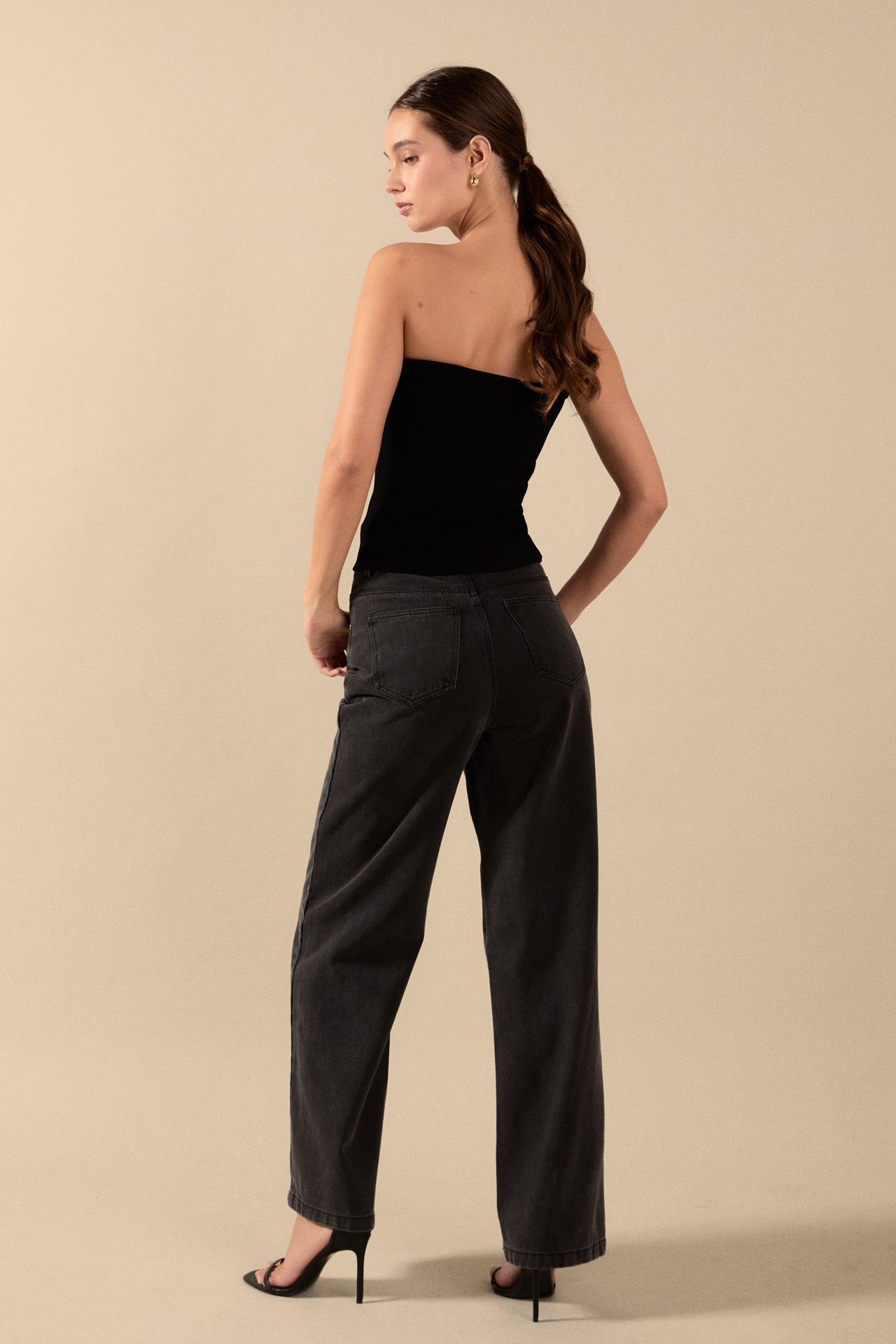 ENDLESS ROSE - Endless Rose - Wide Leg High Waisted Jeans - PANTS available at Objectrare