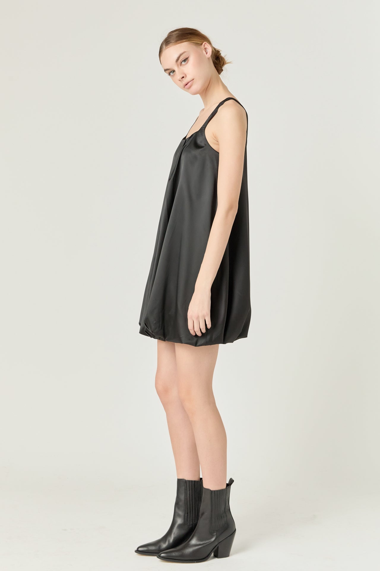 ENDLESS ROSE - Endless Rose - Sleeveless Balloon Mini Dress - DRESSES available at Objectrare