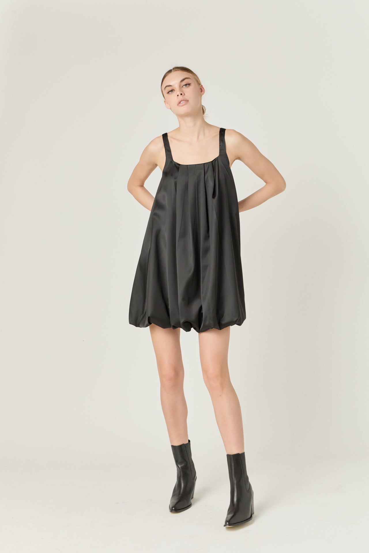 ENDLESS ROSE - Sleeveless Balloon Mini Dress - DRESSES available at Objectrare