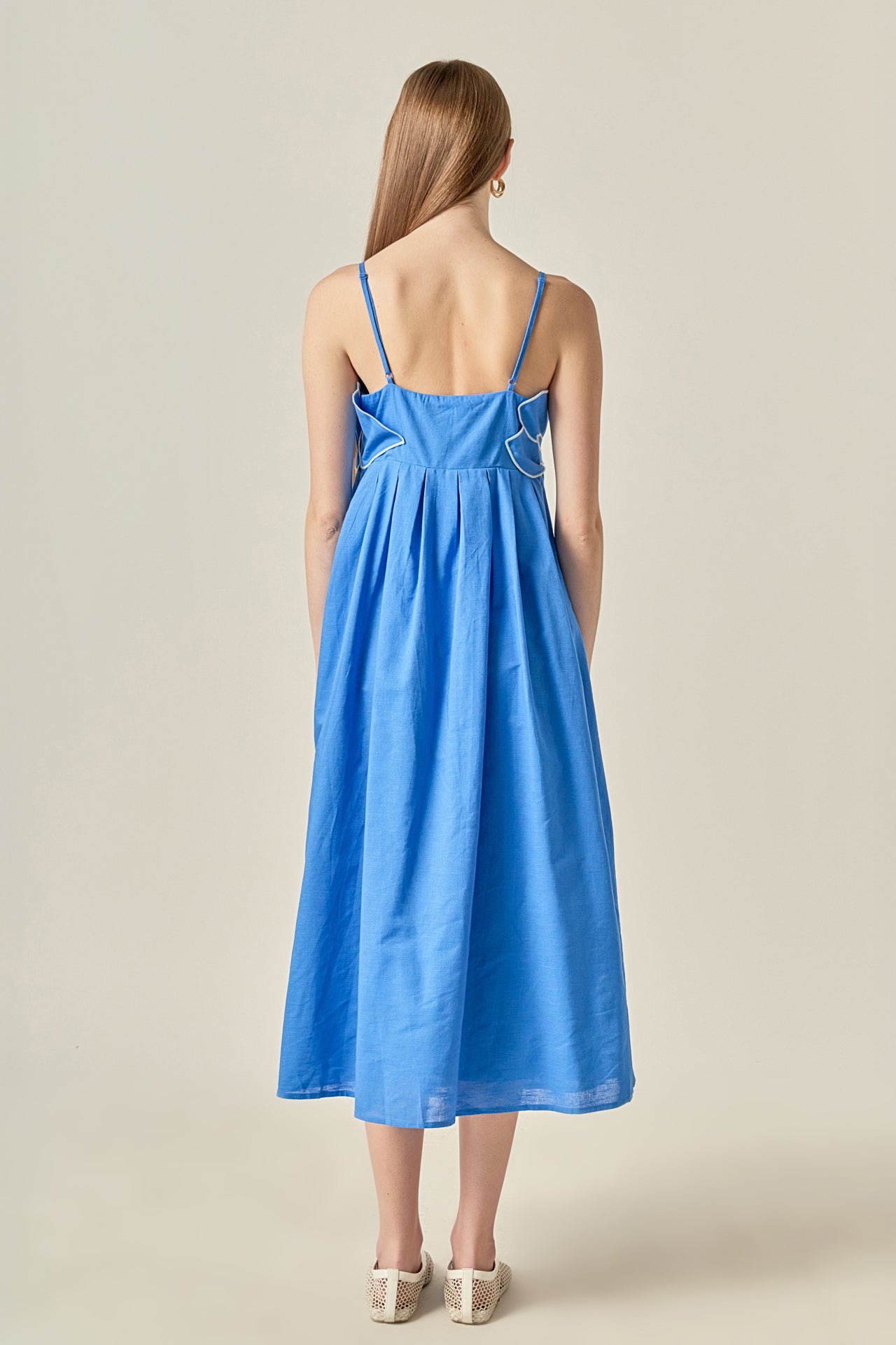 ENGLISH FACTORY - Embroidered Pleated Maxi Dress - DRESSES available at Objectrare