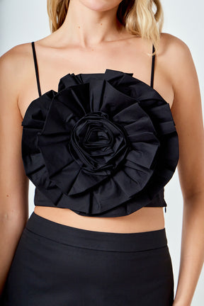 ENGLISH FACTORY - Floral Tube Cropped Top - TOPS available at Objectrare