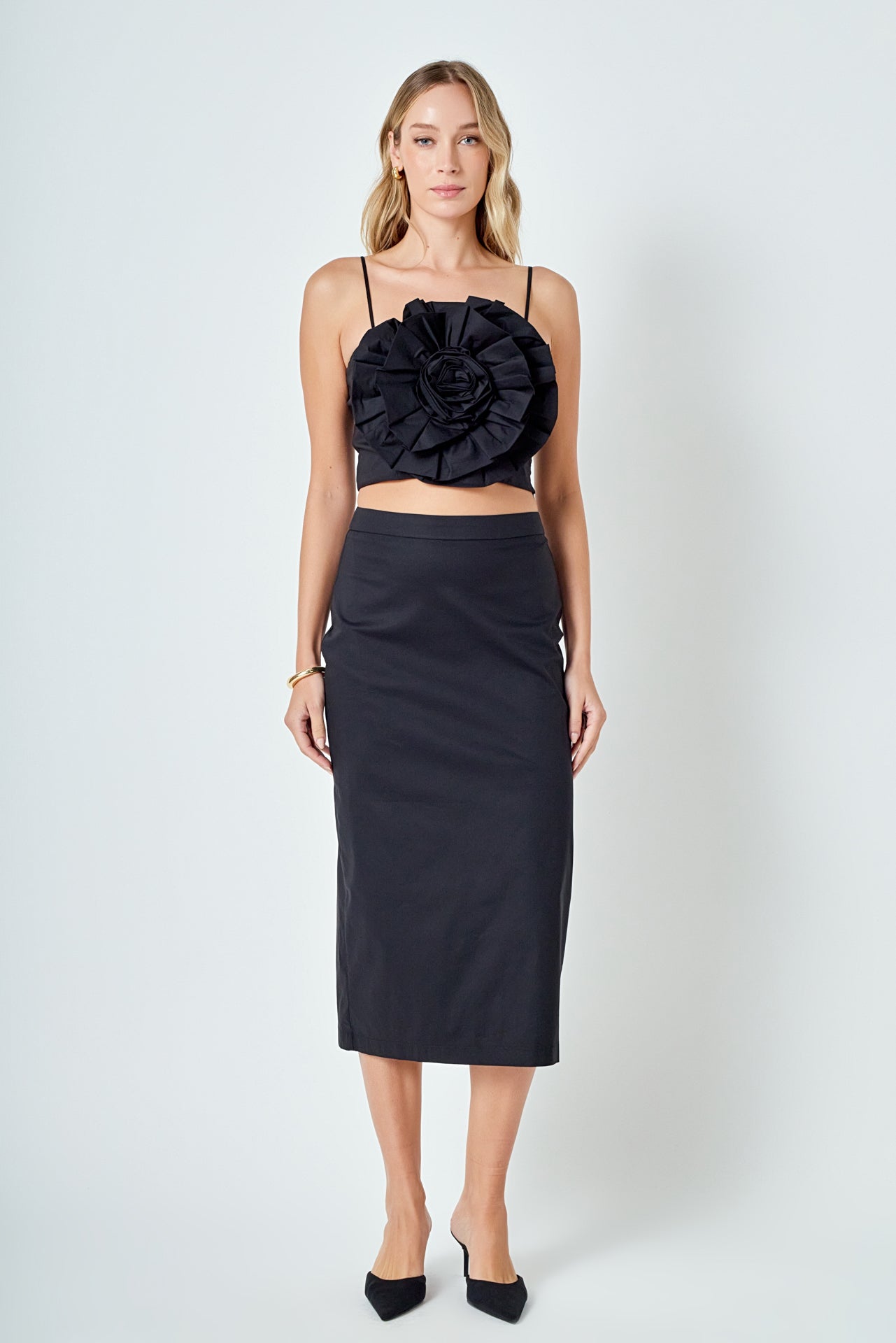 ENGLISH FACTORY - Floral Tube Cropped Top - TOPS available at Objectrare