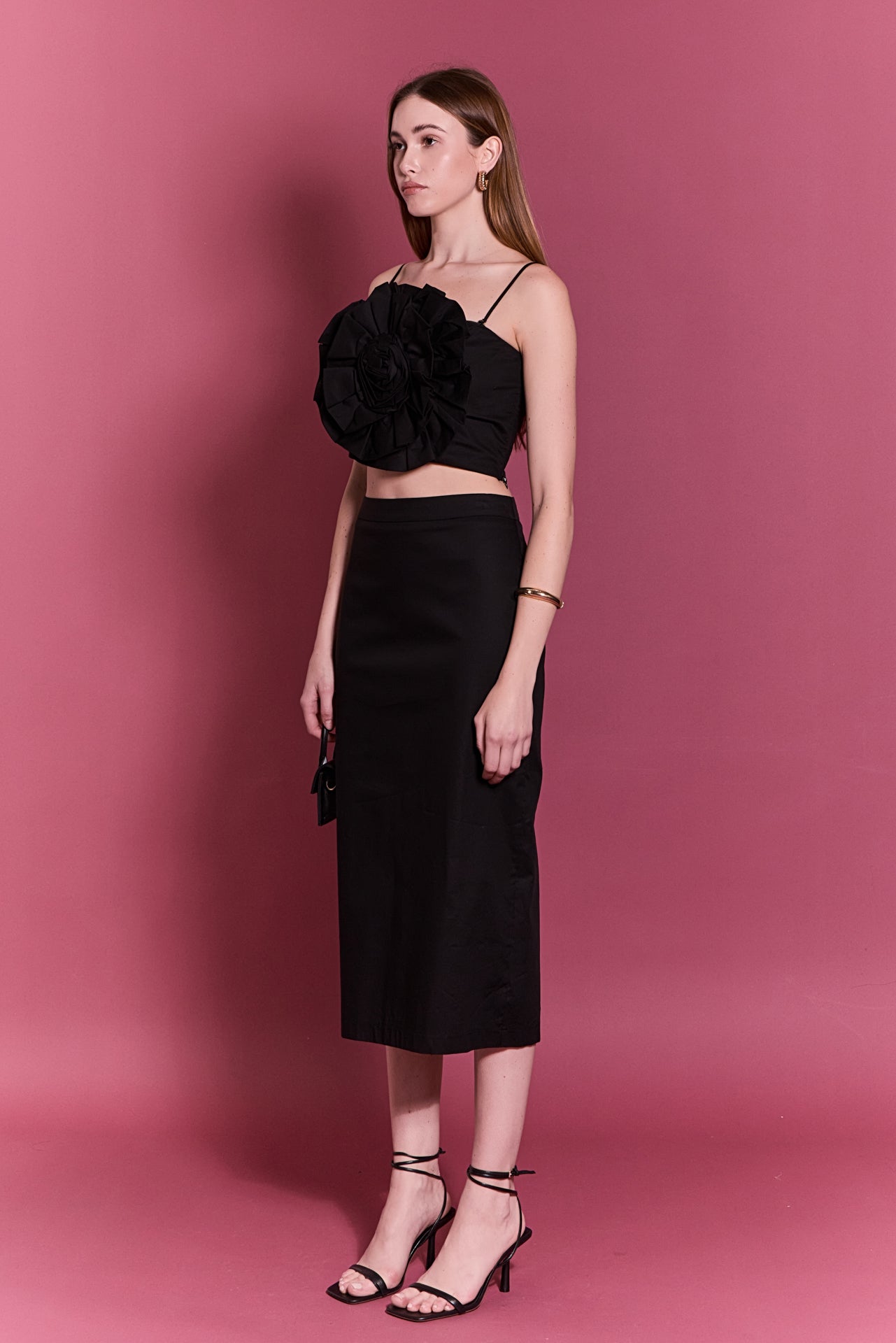 ENGLISH FACTORY - Statement Flower Cropped Top - TOPS available at Objectrare
