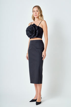 ENGLISH FACTORY - Floral Tube Cropped Top - TOPS available at Objectrare