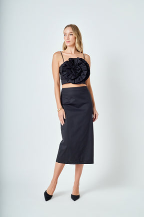 ENGLISH FACTORY - Floral Tube Cropped Top - TOPS available at Objectrare