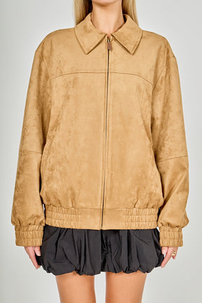 ENDLESS ROSE - Suede Work Jacket - JACKETS available at Objectrare