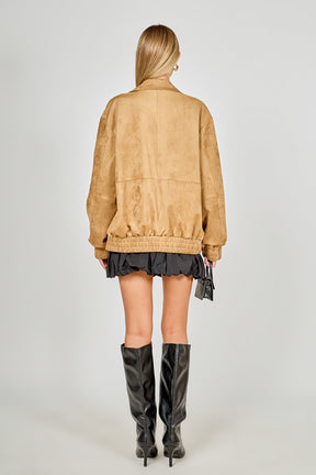 ENDLESS ROSE - Suede Work Jacket - JACKETS available at Objectrare