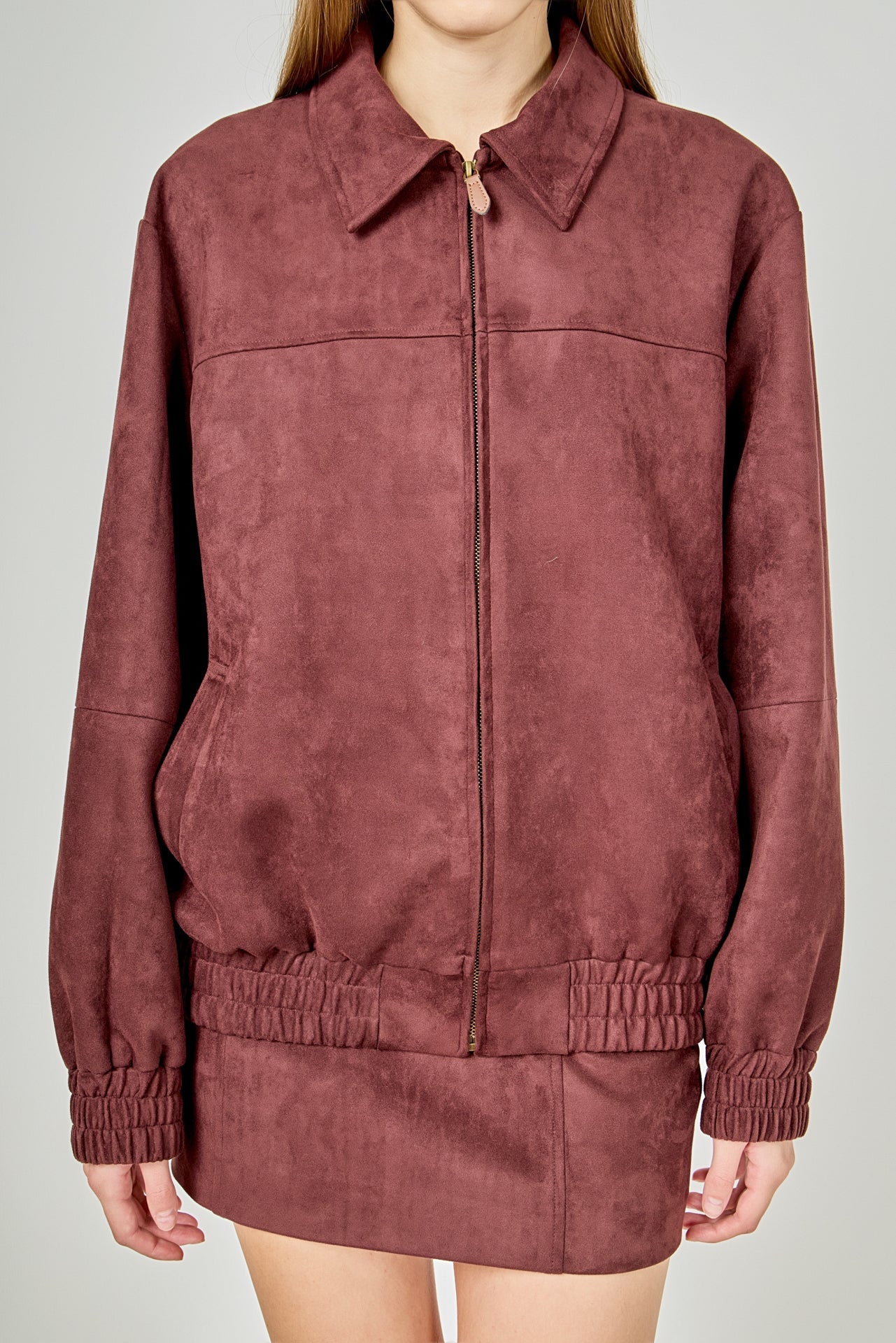 ENDLESS ROSE - Suede Work Jacket - JACKETS available at Objectrare