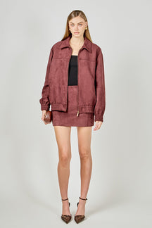 ENDLESS ROSE - Suede Work Jacket - JACKETS available at Objectrare