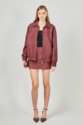 ENDLESS ROSE - Suede Work Jacket - JACKETS available at Objectrare